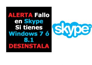 Alerta Skype Windows 7 y 8.1