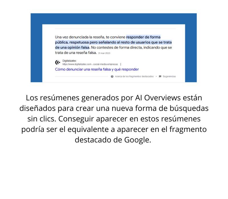 AI Overviews y las búsquedas sin clics de Google